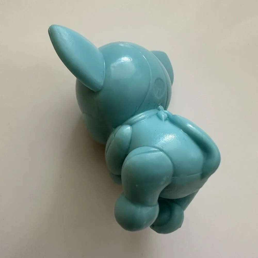 Raising Cane's Chicken Fingers Blue Dog Figure Toy Mini Plastic Kids Promo